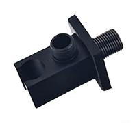 UrbanHui Presa doccia Gomito Parete Quadrato Ottone Doccia Staffa Connettore G1/2 Filettature Maschio Palmare Doccia Flessibile Supporto Moderno Bagno Doccia Montaggio