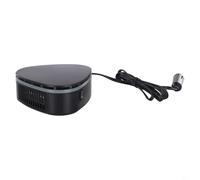 UrbanHui Riscaldatore elettrico per parabrezza auto, 12 V, 120 W, sbrinatore e disappannamento, riscaldamento rapido e ventola di raffreddamento per inverno o estate, riscaldatore compatto in ABS nero