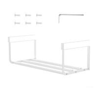 UrbanHui Scarpiera espandibile con lunghezza regolabile per l'uso nell'armadio, progettata per mantenere le scarpe organizzate e massimizzare lo spazio di archiviazione della casa (bianco)