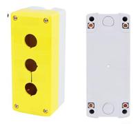 UrbanHui Scatola di controllo impermeabile con pulsante Bellmei IP65, materiale composito ABS+PC, design Knockout a 1 foro con sistema di tenuta migliorato per resistenza all'umidità (3 fori)