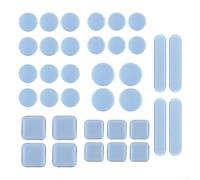 UrbanHui Set di 36 feltrini autoadesivi per gambe dei mobili per consentire un movimento controllato su pavimenti duri e semi-morbidi