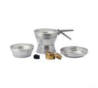 UrbanHui Set di pentole da campeggio portatile da 8 pezzi realizzato in alluminio anodizzato leggero antivento design per stufa compatibile cottura all'aperto