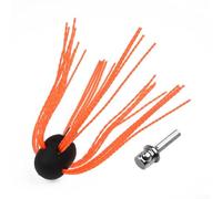 UrbanHui Spazzola spazzacamino, testa in alluminio, diametro piccolo, ottone resistente alla corrosione, conduttore in acciaio inossidabile, fili sostituibili, diametro 10-30 cm, facile da usare