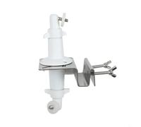 UrbanHui Staffa di montaggio per fotocamera per Arlo per eufy Ring - Supporto regolabile da parete a soffitto per grondaia, antiruggine, argento bianco