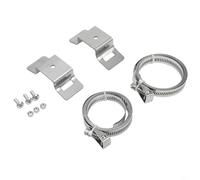 UrbanHui Supporto regolabile in acciaio inossidabile per pali di diametro da 10,2 a 38,1 cm, kit di staffe di montaggio per segnaletica stradale resistente per installazione esterna sicura su legno e