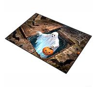 UrbanHui Tappetino per Halloween, 40 x 60 cm, design con fori 3D | Effetto foro 3D che piega la mente, vibrante per la stampa HD, benvenuto festivo, si adatta a porte standard