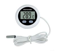 UrbanHui Termometro digitale per acquari, dotato di sensore ad alta precisione, lettura chiara della temperatura, interruttore Celsius/Fahrenheit per un semplice monitoraggio del serbatoio