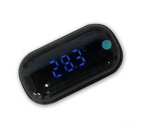 UrbanHui Termometro per acquario con display a LED con indicatore di temperatura accurato e allarmi estremi, sensore integrato, batteria 12 mesi per acquari