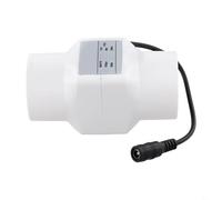 UrbanHui Ventilatore in linea per condotto 12 V 6 W, potente ventilatore di scarico in ABS PVC, basso rumore, alto volume d'aria 50 mm di diametro, per bagno, cucina, magazzino, aree per animali