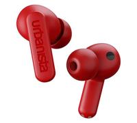 Urbanista Atlanta Auricolari Wireless con cancellazione Ibridi Attiva del Rumore, Cuffie Resistenti Agli Spruzzi con Bassi Profondi, Bluetooth Multipunto, Custodia di Ricarica Wireless, Rosso vivo
