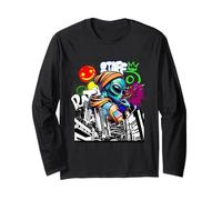 Urbano Alien: Hip-Hop Extraterrestre Street Vibes Maglia a Manica