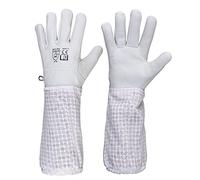 URBANSBEE Guanti Apicoltura Professionali, Guanti Lunghi Resistente alle Punture D'api | Pelle Guanti Apicoltura Protezione | Durevoli e Traspiranti | 1 Paio Per principianti ed esperti | unisex
