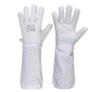 URBANSBEE Guanti Apicoltura Professionali Lunghi Resistenti alle Punture D'Api in Pelle, Protezione Avambraccio, Durevoli e Traspiranti, Taglia Unica, 1 Paio per Principianti ed Esperti, Unisex