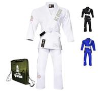 URBANSBEE Kimono Jiu Jitsu Gi - Tuta Cotone da BJJ Professionale Ultra Leggera per Uomini/Donne, Gi per Jiu Jitsu Brasiliano, Arti Marziali,Karate,MMA, Resistente/Comodo per Allenamento/Competizione