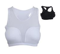 URBANSBEE Paraseno Donna Karate Guardia toracica - Morbida Protezione Seno per femminile Boxe Arti Marziali Kick Boxing, Scudo, Taekwondo, MMA, Leggero/Regolabile - Taglie disponibili - Facile Usare