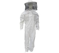 URBANSBEE Tuta Apicoltore Professionale Semi ventilata con Rotondo e Fantasia Cappuccio e Ampie Tasche - Abbigliamento Protettivo per Apicoltura, Anti-Punture API, Naturale traspirante /Resistente