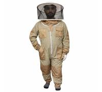 URBANSBEE Tuta Apicoltore ventilata con cappello tondo e Ampie Tasche - Abbigliamento Protettivo per Apicoltura, uomo donna, Anti-Punture api, Tessuto traspirante