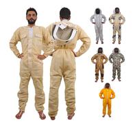 URBANSBEE Tuta Apicoltore Ventilata Professionale Abito Apicoltura con Fantasia Cappello e ampia tasca per gli apicoltori, Maschera/Velo per La Prevenzione Dei Morsi Di Api, unisex -Taglie Disponibili