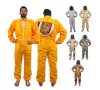 URBANSBEE Tuta Apicoltore Ventilata Professionale Abito Apicoltura con Fantasia Cappello e ampia tasca per gli apicoltori, Maschera/Velo per La Prevenzione Dei Morsi Di Api, unisex -Taglie Disponibili