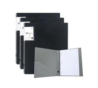 URbantin 4 Pezzi Raccoglitore A4, Raccoglitore 3 Anelli, Raccoglitori ad Anelli,Dorso 35 mm, 3D-Ring Binder,Nero