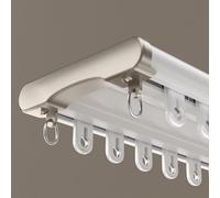 UrbanUp Binario Tenda Soffitto Binario per Tenda Scorrevole da Soffitto, Kit Binario Scorrevole per Tenda a Doppio Binario, Bastone per Tenda Home Quietly per Divisorio(3.2m(10.4ft))