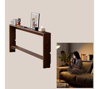 UrbanUp Consolle Dietro Divano Tavolino Dietro Il Divano a Due Livelli, Tavolini da Divano in Legno Stretti e Lunghi, Tavolo da Ingresso con Contenitore(120x15x69.5CM (47 1/4x5 7/8x27 3/8"))
