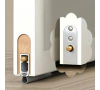 UrbanUp Paraspifferi Sottoporta Paraspifferi Automatico a Scomparsa per Porte, Guarnizione Inferiore Insonorizzata Incasso Porte, Scanalatura Universale Regolabile 1,5cm Guarnizioni