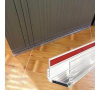 UrbanUp Paraspifferi Sottoporta Paraspifferi Trasparente per Porte con Spazzola a 6 Strati