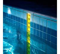 UrbanUp Sensore Livello Acqua Righello Riflettente Il Livello Dell'acqua Della Piscina in cm,