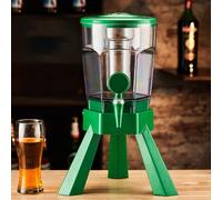 UrbanUp Spillatore Birra da Casa Distributore di Bevande con Rubinetto, Colonna di Birra da Tavolo con Tubo di Congelamento Luminoso, Distributori di Bevande per Feste/Ospiti a Casa(Green A)