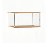 UrbanUp Teca Plexiglass Scatola in Acrilico con Base e Coperchio Rinforzati, Ampia Vetrina Trasparente Antipolvere per Modelli, Organizer Impilabile Pavimento Personalizzabile(45x60xH30cm/18x24x12)