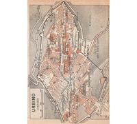 Urbino Map Journal: Vintage Map Notebook