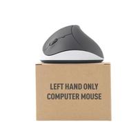 Urby Mouse per mancini senza fili, ergonomico, verticale, anche come mouse da gioco per mancini Compatibile con Windows/macOS/iPadOS, laptop, PC. [Batteria inclusa] (bianco)