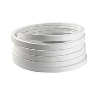 URCheers Profilo flessibile in silicone, 12 x 12 mm, profilo LED e diffusore, incorporato morbido, flessibile, per strisce LED fino a 8 mm, impermeabile IP65, illuminazione a 120° (3 m)