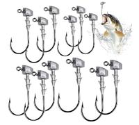 Urchin Hooks 12 pezzi attrezzatura da pesca in acqua salata con esche | ami da pesca per Crappie, Trota, Pesce Gatto, Spigola, Salmone, e Acqua Salata