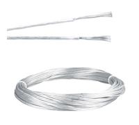 Urcianow 20M Filo Elettrico Trasparente 2 Fili 2.1 * 4.2mm Cavo Elettrico Led Trasparente 18AWG Filo Doppio Piatto PVC Flessibile per Illuminazione LED a bassa potenza