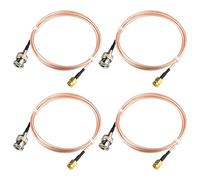 urcianow 4 PCS SMA Maschio a BNC Maschio 1M Connettore Coassiale SMA a BNC Maschio Cavo RG316 Coassiale Adattatore Cavo di Estensione Lungo per Radio WIFI Wireless CB Radio