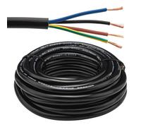 URCIANOW 5M Cavo 4x0,75mm² 18AWG Nero Flessibile RVV Prolunga Elettrico