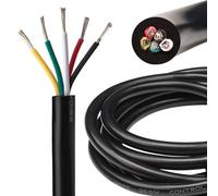 URCIANOW Cavo 18 AWG 5x0.8mm² Filo 18 AWG 5 Conduttori Cavo di Prolunga 2 M UL2464 Tensione 5V/12V/24V Filo di rame stagnato a trefoli di rame senza ossigeno per gli elettrodomestici a basso consumo