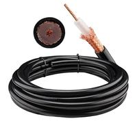 urcianow Cavo Coassiale RG213 5 m Low Loss RG213 Cavo Coassiale 50 Ohms RG213 Schermatura in Rame per Ham、GPS、Radio RF per Antenna o scaricatore di sovratensione