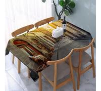 UREJD Tablecloth Stain Resistant 152x228 cm Rectangular Tablecloth Waterproof Decorative for Birthday Party Kitchen Dining Room,Vicolo stretto a Firenze, Toscana, Italia. Architettura e monumenti di