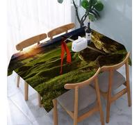 UREJD Tablecloth Stain Resistant 152x228 cm Rectangular Tablecloth Waterproof Decorative for Birthday Party Kitchen Dining Room,Re Artù Camelot Mito leggendario in Inghilterra Ir