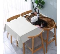 UREJD Tablecloth Stain Resistant 152x228 cm Rectangular Tablecloth Waterproof Decorative for Birthday Party Kitchen Dining Room,Animale, un cane da pastore tedesco con un'espressione felice, lingua r