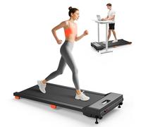 UREVO Tapis Roulant Salvaspazio Elettrico, Con 9% Inclinazione Manuale,Mini Tapis-Roulant da Casa,Smorzamento a 6 punti & Silenzioso，Schermo LED e Telecomando,Walking Pad per Camminare e Correre