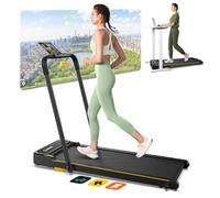 UREVO Tappetino da corsa pieghevole con APP,3 in 1 tappetino elettrico da passeggio 1 - 10 km/h, doppio ammortamento, con display a LED e telecomando Walking Pad pieghevole per ufficio e casa