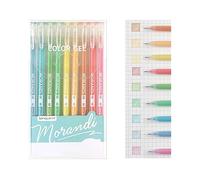 URFEDA 9 penne gel colorate in stile giapponese, 0,5 mm, per progetti artistici, disegni, note, artigianato, registrazione, scarabocchi