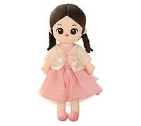 URFEDA Bambola di peluche da principessa, bambola di peluche con vestiti e capelli, dolce e morbido fiaba principessa, bambola di peluche, regalo per bambini per ragazze