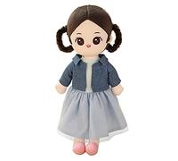 URFEDA Bambola di peluche da principessa, bambola di peluche con vestiti e capelli, dolce e morbido fiaba principessa, bambola di peluche, regalo per bambini per ragazze
