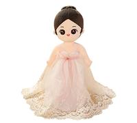URFEDA Bambola di peluche da principessa, bambola di peluche con vestiti e capelli, dolce e morbido fiaba principessa, bambola di peluche, regalo per bambini per ragazze