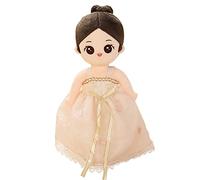 URFEDA Bambola di peluche da principessa, bambola di peluche con vestiti e capelli, dolce e morbido fiaba principessa, bambola di peluche, regalo per bambini per ragazze